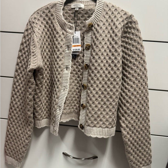 NWT Habitual Taupe Textured Cardigan Small